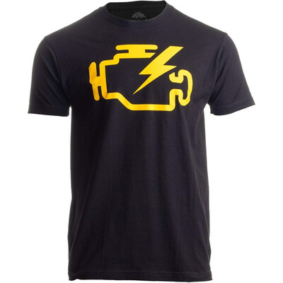 

Check Engine Light Funny Mechanic Macanic Machanic Car Clothing Men T-Shirt