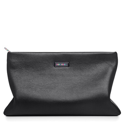 

HORSEMEN envelope bag Mens genuine leather hand bag Soft head layer cowhide high-capacity hands caught
