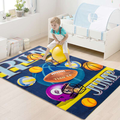 

Li home cartoon comfortable&durable living room bedroom non-slip carpet 3D blanket fans 120 170cm
