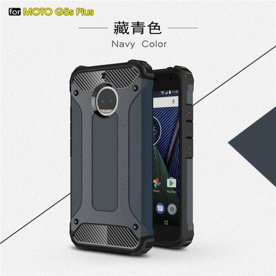 

Fivice Motorola Moto G5S Plus case Luxury Silicone Diamond Armor PC Hard Shell Phone Case