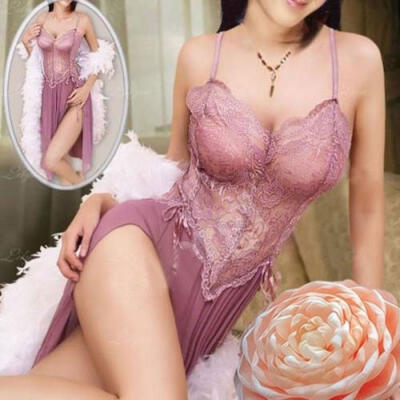 

Women Lace Sexy-Lingerie Nightwear Sleepwear Bodysuit One PieceUnderwear AU