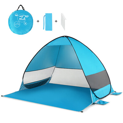 

Automatic Pop Up Beach Tent Cabana Portable UPF 50 Sun Shelter Camping Fishing Hiking Canopy