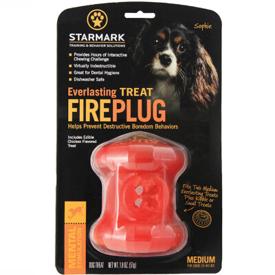 

STARMARK fire hydrant shape dog molar toy middle size for play alone with