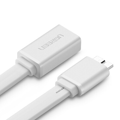 

Зеленый кабель OTG для передачи данных Micro USB3.0 адаптерная линия Эндрюс плоская панель / мобильный телефон U-образный конвертер для кабеля Samsung Note3 / S5 лапша линия 10802 белый