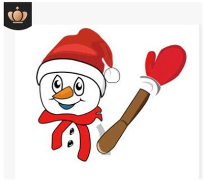 

Santa Claus wiper creative car stickers no tie directly attached to wiper Santa Claus personality stickers