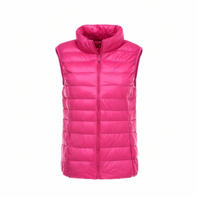 

2018New Autumn Women White Duck Down Vest Ultra Light Down Vest Jacket Winter Slim Sleeveless Coat
