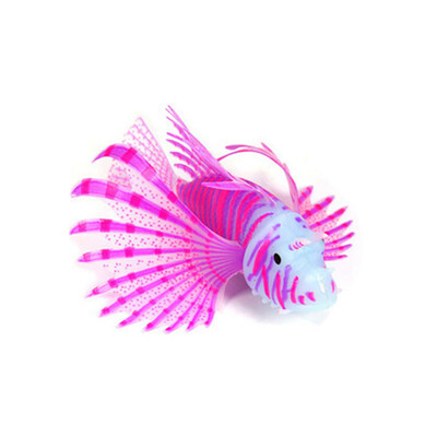 

Aquarium Fish Tank Artificial Fish Decoration Aquarium Glowing Lionfish Floating Decoration Ornament
