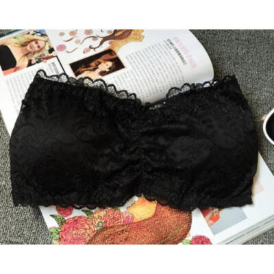 

Sexy Women Black White Bra Cotton Chest Wrap Vest Crop Tops Stretch Wireless