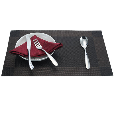 

[Jingdong supermarket] Ou O O PVC PVC Western style mats table mats mats thicker mattress pad mats tablecloths brown two sets of C011