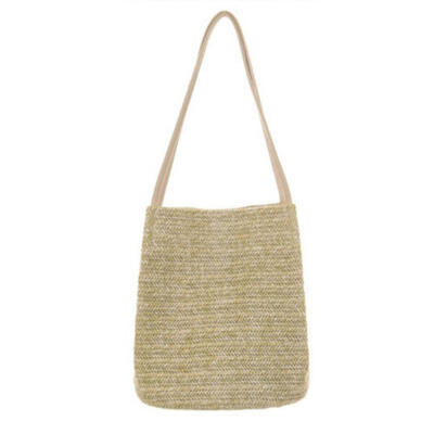 

Damen klassisch gewoben Stroh rund Troddel Handtasche