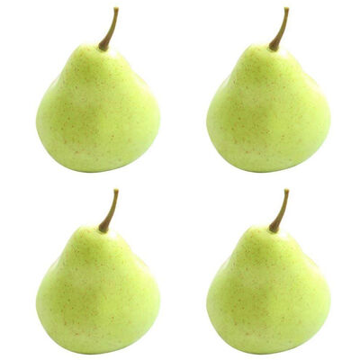 

UpperX 4 Best Artificial Green Pear Decorative Fruit-4x3 inch