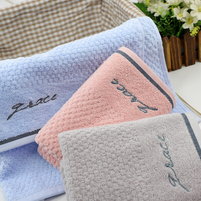 

Jie Liya towel cotton absorbent embroidery plain soft cleansing towel wipes single strip 6834cm red 80g
