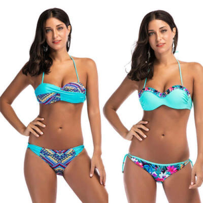 

Women Bikini Swimwear Bathing Suit Triangle Swimsuit Bandage Beachwear Brazilian