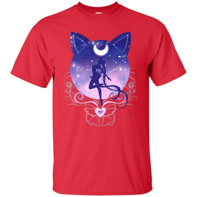 

Cute Moon Cat&Sailor Anime T-Shirt