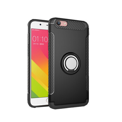 

Fivice OPPO F1S A59 case PC metal ring shell magnetic car bracket TPU phone case