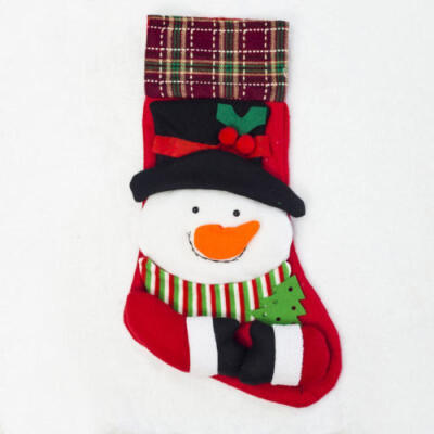 

Christmas Tree Hanging Santa Snowman Socks Stocking Candy Bag Xmas Decor Gift