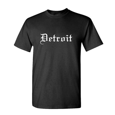 

DETROIT GOTHIC FONT - Mens Cotton T-Shirt