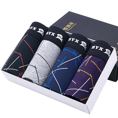 

HENGYUANXIANG Men Cotton Boxer Briefs