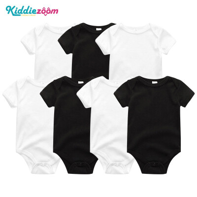 

7PCSLot Print Cartoon Baby Girls Clothes Bodysuits Clothing Sets Baby Boy Clothes Cotton Newborn Rompers Short Sleeve Babywear