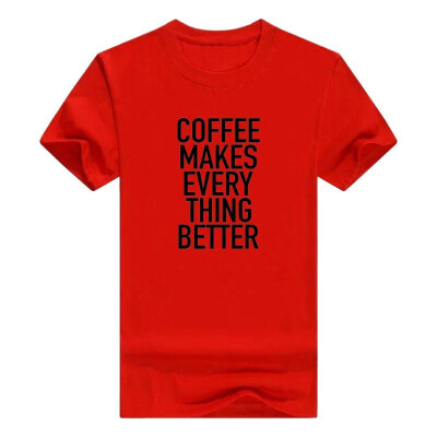 

Coffee Makes Everything Better Funny Men Cotton T-Shirt