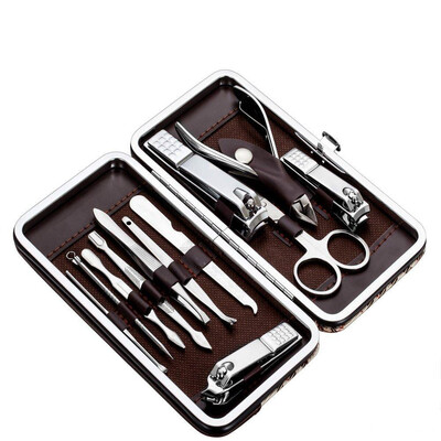 

Tseoa 1 set of 12pcs nail clippers set nail care kit pedicure kit