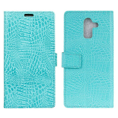 

MOONCASE Samsung Galaxy J8 Crocodile Leather Case - Green