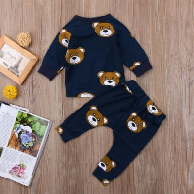 

Newborn Kids Infant Baby Boy Girl Fashion T-shirt Pants Leggings Outfit Clothes