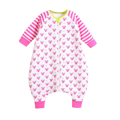 

Disney Baby Disney Baby Baby Sleeping Bag Spring&Autumn Anti-Kicking Cotton Thin Childrens Legs Sleeping Bag White Strawberry Point 90cm