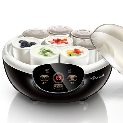 

Bear Bear yogurt machine natto machine multi-functional home microcomputer intelligent timing ceramic 8 cups to send two portable boxes SNJ-A10K5