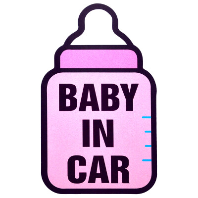 

Car Lives Refective Sticker Cartoon Baby in Car