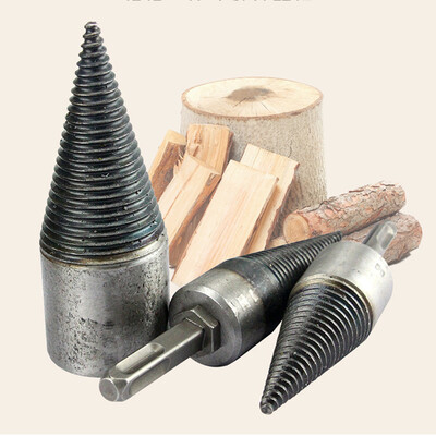 

Wood Splitter Drill Bit Handle Firewood Drill Bits Drilling Tools Accessories Square Handle