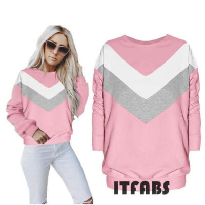 

Women Long Sleeve Baggy Hoodies Pullover Ladies Autumn Tops Jumper Sweatshirt UK