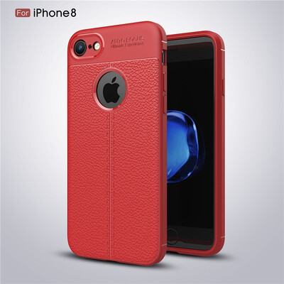 

Fivice iphone 8 case Luxury leather TPU silicone anti-fall soft shell phone case