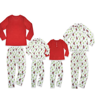 

Kids Adult Family Matching Christmas Pajamas Sleepwear Nightwear Pyjamas