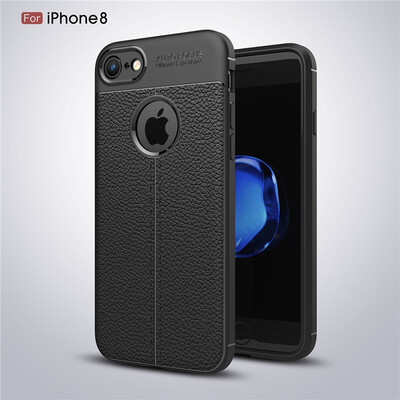 

Fivice iphone 8 case Luxury leather TPU silicone anti-fall soft shell phone case
