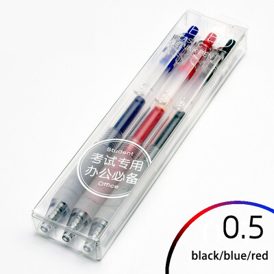 

KACO KEYBO Transparent Retractable Gel Pen 05mm BlackBlueRed Unisex Pens Doctor Nurse Student Office Supplies Stationery