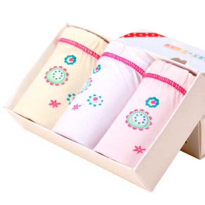 

Antarctic Nanjiren children underwear boys&girls cotton triangle angle underwear 3 fitted with girls flat angle 120
