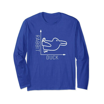 

Wittgenstein Rabbit Duck - Philosopher Long Sleeve Shirt