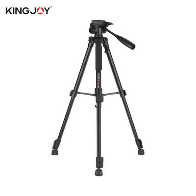 

Kingjoy VT-860 56 Inch 4 Section Aluminum Alloy Professional Camera Tripod for Photography Video Shooting Support DSLR SLR Camcord