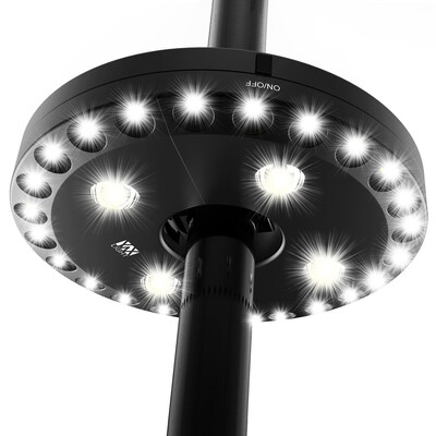 

YWXLight Patio Umbrella Light Cordless 28 LED Lights Pole Light for Camping
