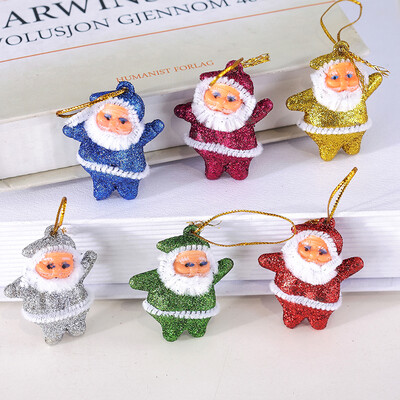 

Many memories of Christmas decorations Christmas decorations Christmas tree package ornaments Children Christmas gifts decorations Christmas tree ornaments bright Santa Claus 6 Pack