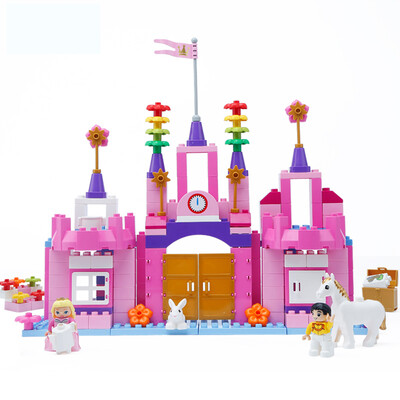 

Ape children's educational toys large particles assembled fight pieces of wood toys 168 particles park set A8101-5