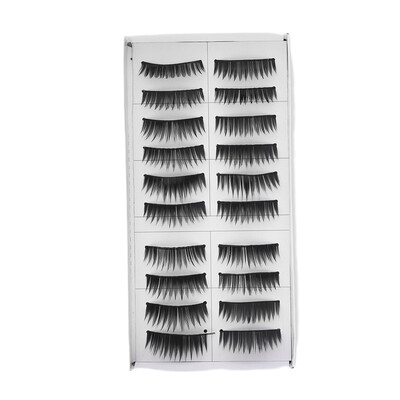 

Новый 10 Пар Толщиной Ложные Eyeflashes Плотные Поддельные Ресницы Индивидуальный Черный