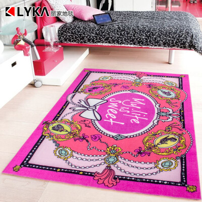 

Li home cartoon comfortable and creative living room bedroom non-slip carpet 3D blanket Alice Alice 80 * 150cm