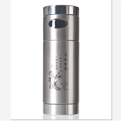 

Stainless Steel Vacuum Thermos Flask with Filter 360ml