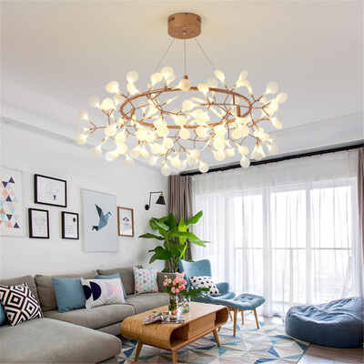 

Baycheer HL487609 Charm Unique Mirror Ball Pendant Lights 3150" Diameter Gold Halo LED Chandelier