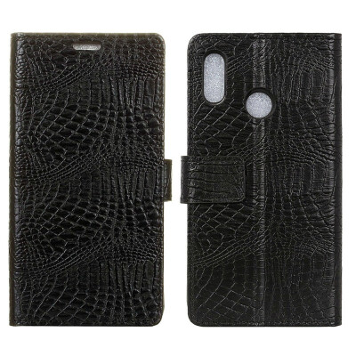 

MOONCASE Millet Mi 8 SE Crocodile Leather Case - Black