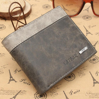 

Fashion Mens PU Leather Wallet Pocket Card Clutch ID Credit Bifold Purse