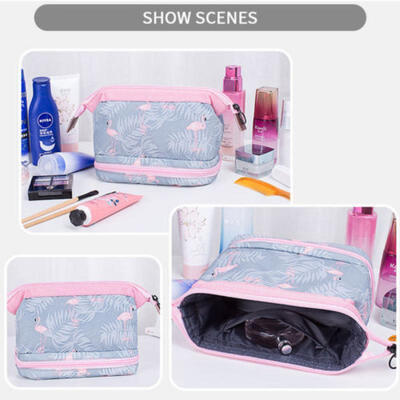 

Travel Portable Solid Cosmetic Makeup Storage Bag Toiletry Case Organizer Pouch