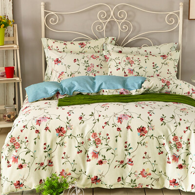

Hongrui Home Textiles Bedding Set High-density Cotton Twill Printed Four-piece Cotton Bed Linen Mildew Yellow 15m Bed